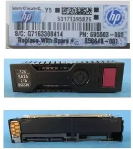 Hard Disk Drive HP 2TB SATA 6G 7.2K LFF SC — 3.5" enterprise HDD, 7200 RPM, SATA III