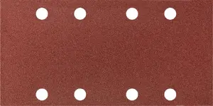 Sanding Paper on Velcro GRAPHITE 93 x 185 mm K240, 5 pcs, with holes