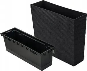 Flower pot Prosperplast Rato Case Tower DRC600T anthracite, stackable vertical planter