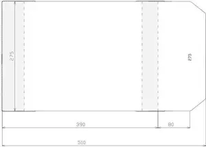 Protective Adjustable Cover Sztapel 275×470 mm (50 pcs) – transparent document sleeve