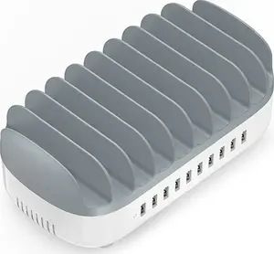 USB Charging Station ORICO 10-Port (white) — multiport USB charger for devices