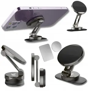 Car Mount Wozinsky WPT-605 magnetic foldable dashboard holder, gray