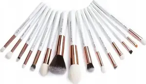Makeup brush set No name T222 — 15-piece face brushes for foundation, powder, blush, contouring