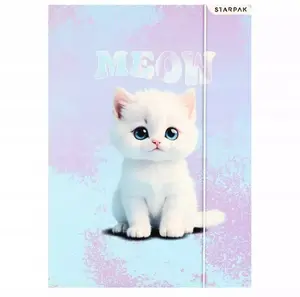 Document folder with elastic STARPAK Cute Kitty, A4, pack of 10