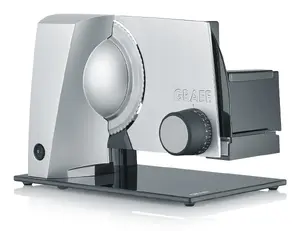Electric food slicer Graef STYLE S12005 — 170 W, max slice 20 mm, black/silver, metal