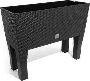 Flower pot Prosperplast Rato Case High DRTC800H — anthracite, with inner insert