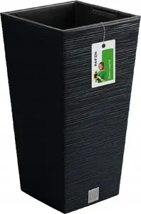 Flower pot Prosperplast Donica Furu DFSH300 anthracite – plastic planter, model DFSH300