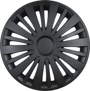 Wheel cover Leoplast VEGAS black 15" — single piece, model KOLPAK VEGAS CZ 15