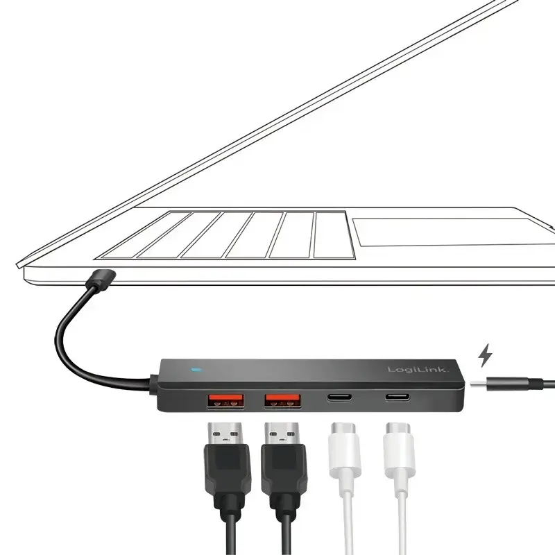 LOGILINK USB 3.2 Gen2 4‑портовый хаб UA0412 Photo 4