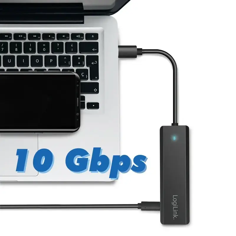 LOGILINK USB 3.2 Gen2 4‑портовый хаб UA0412 Photo 6