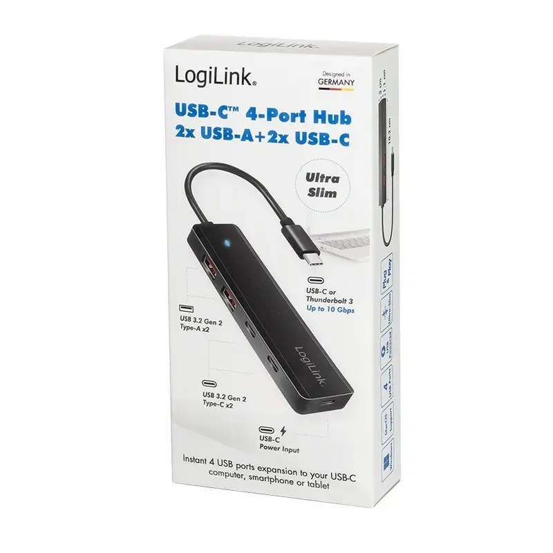 LOGILINK USB 3.2 Gen2 4‑портовый хаб UA0412 Photo 7