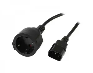 Power cable Synergy21 S215399, 1.8 m, C14 coupler to CEE7/7, 220–250 V, 10 A, Black