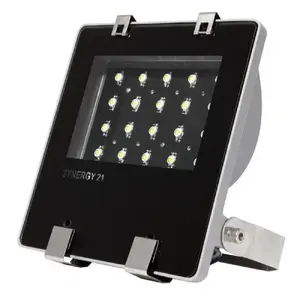Wall/ceiling light Synergy21 92017 Black/Stainless steel, 20 W LED, IP65, 220×240×75 mm, 20 LEDs