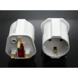 Переходник питания Synergy21 S21-LED-000991 — Type D (UK) на Type F, белый, 100 г