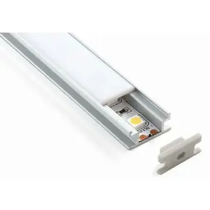 Profile mount Synergy21 S21-LED-PR20079, aluminium profile for LED, 2000×19.6×8.2 mm, white