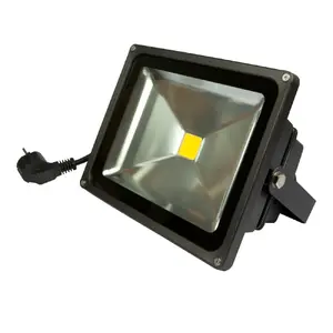 Floodlight Synergy21 S21-LED-TOM00887, LED, 30 W, Warm white, IP65, Black, 225×185×126 mm