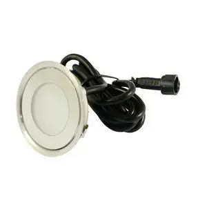 Floor lighting Synergy21 Argos LED 0.7 W, stainless steel housing, tempered glass, IP67, 58×58×9 mm, 9 LEDs