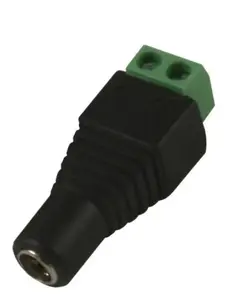 Wire connector Synergy21 S21-LED-000220 — DC 2.1 x 4 mm, black/green