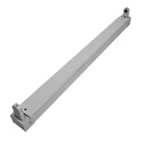 Spuldzes ligzda Synergy21 S21-LED-000501 — griestu montāža, saderīga ar T8 LED, 45×1200×35 mm, pelēka