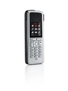 Fiksētais tālrunis MITEL Unify OpenStage M3 Ex Plus Caller ID — TFT 1.8" ekrāns, Li‑Ion akumulators, 166 g, melns/zelta sudraba