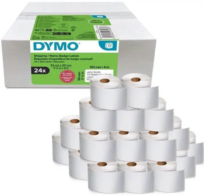 Dymo LabelWriter 101x54 mm label rolls, 24-pack Photo 10