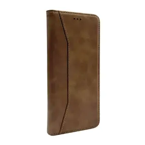 Evelatus Book Case for Samsung Galaxy A57, Brown — protective folio cover, magnetic closure