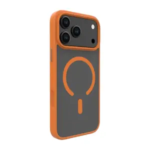 Защитный Hybird-чехол с MagSafe для Apple iPhone 17 Pro Max, Evelatus, PC+TPU, оранжевый