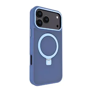 Защитный чехол Shield для iPhone 17 Pro Max — Evelatus с MagSafe и подставкой, матовый синий