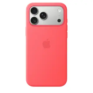 Protective Silicone Case with MagSafe for Apple iPhone 17 Pro Max — Bright Guava (Red), fits 6.9"