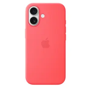 Silicone Case with MagSafe for Apple iPhone 17 — Bright Guava, fits 6.3" (16 cm) screen