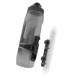 Pudeļu turētājs Fidlock Twist bottle 800 ar velo pamatni, 800 ml, pelēks caurspīdīgs