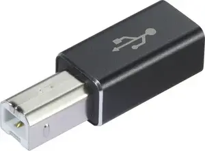 USB-C Female to USB-B Male Adapter, Renkforce RF-6713686, USB 2.0 connector (1× USB-C receptacle to 1× USB-B plug)