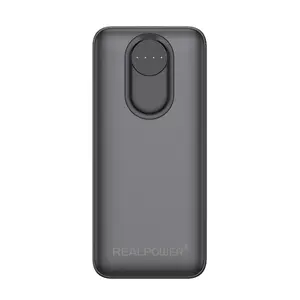 Power bank RealPower PB-20000 Pro 20,000 mAh 30W 2×USB-A 1×USB-C black