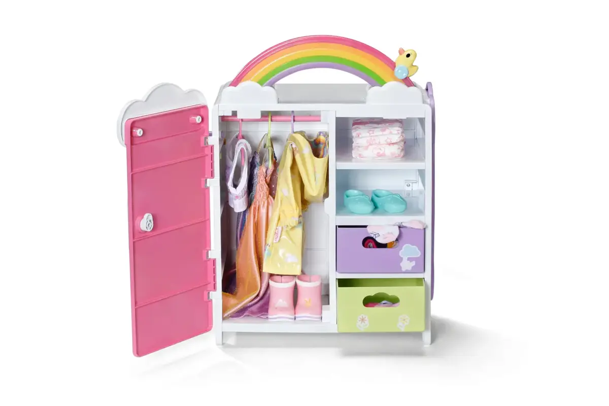 Leļļu skapis zapf creation BABY born Rainbow Wardrobe Photo 2