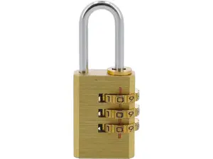 Padlock TOYA 77607, brass body, 60 g, 1 pc