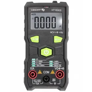 Цифровой мультиметр HOGERT HT1E605 — переносной прибор для измерения напряжения, тока и сопротивления