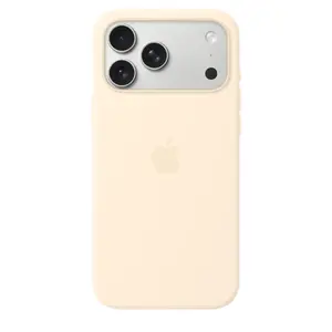 Силиконовый чехол с MagSafe для Apple iPhone 17 Pro Max — ванильный, для экрана до 17,5 см (6,9")