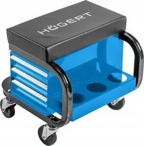 Workshop Seat Sourcing HT7G560 with 3 Drawers — adjustable stool for workshop use