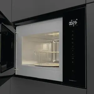 Built-in grill microwave HISENSE BIM325GI63DBG — 25 L, 900 W, touch control, LED display, black