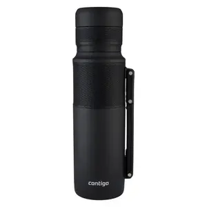 Термос Contigo Thermalock 1200 мл, нержавеющая сталь, черный, сохраняет тепло до 35 ч