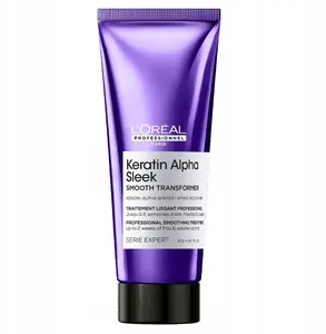 Matu izlīdzinošā ārstēšana L’Oreal Paris Keratin Alpha Sleek 200 ml – keratīna sastāvs