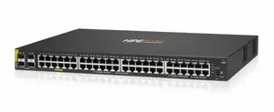 Managed Network Switch HP HPE Aruba CX 6000 48-port 10/100/1G PoE+ (370W) + 4x Gigabit SFP
