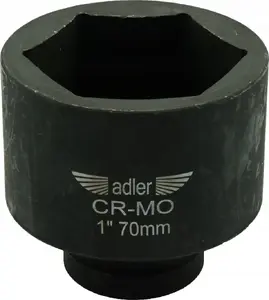 Socket Adapter/Impact Socket Adler 1" 70 mm 6-point short (MPN 3525.70)