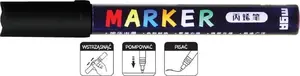Akrila marķieris MG melns 1–2 mm, komplekts 6 gab. — smails/pulveida gals zīmēšanai un rakstīšanai