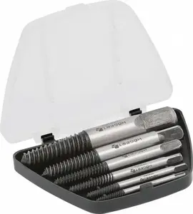AWTools screw extractor set HT8G404 — 6-piece set for removed or broken screws and nuts