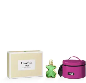 Smaržas sprejs Tous LoveMe The Emerald Elixir 90 ml ar kosmētikas somiņu