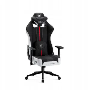 Gaming chair Diablo Chairs X-Player 2.0 Small — fabric, white-black