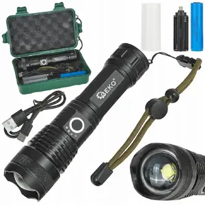 Taktiskā lukturis GEKO XHP50 15W 1500 lm 1800 mAh IPX8