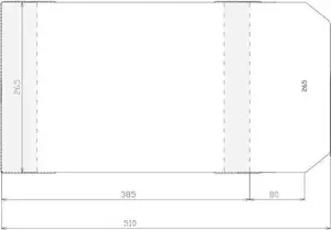 Protective adjustable cover Sztapel 265×465 mm, transparent document sleeve, pack of 50