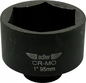 Impact Socket 1" 95 mm Long, Adler ADLER NASADKA UDAROWA 3525.95D